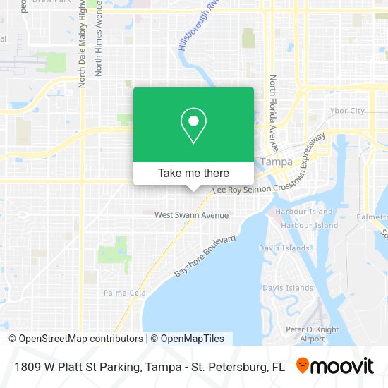 Mapa de 1809 W Platt St Parking