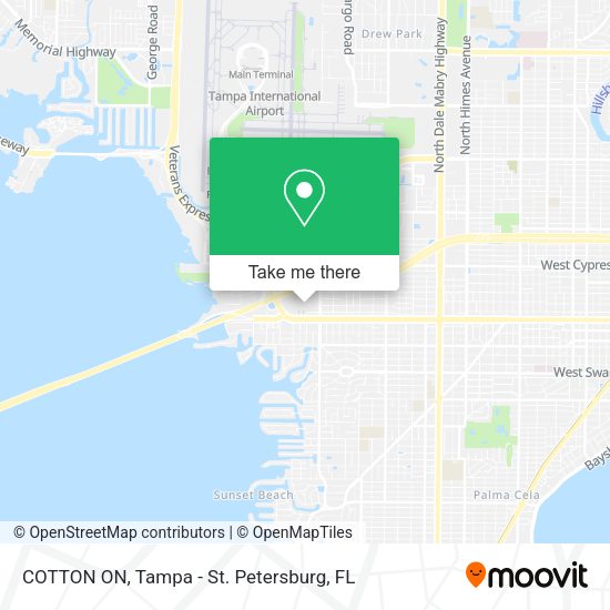 COTTON ON map