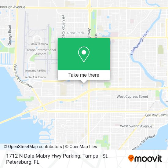 1712 N Dale Mabry Hwy Parking map