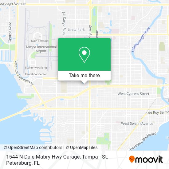 1544 N Dale Mabry Hwy Garage map