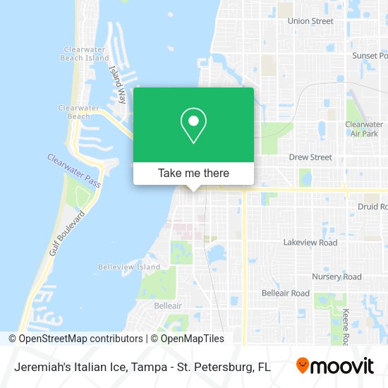 Jeremiah's Italian Ice map