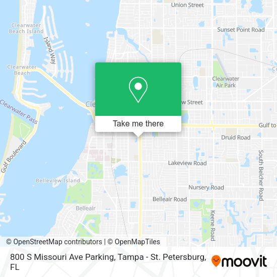 Mapa de 800 S Missouri Ave Parking
