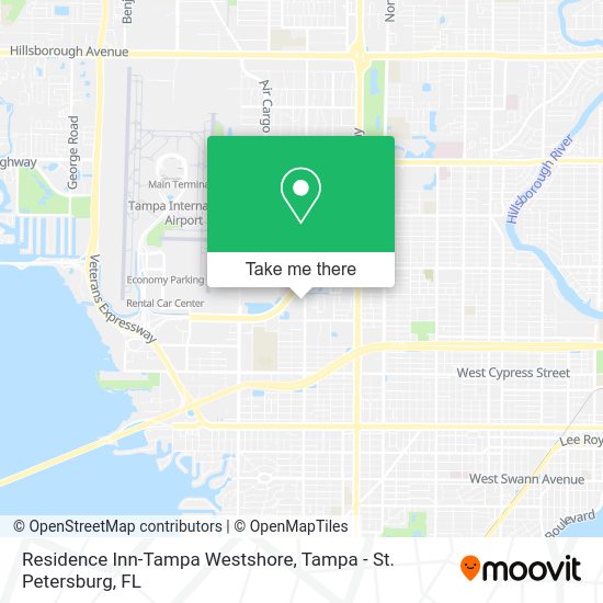 Residence Inn-Tampa Westshore map