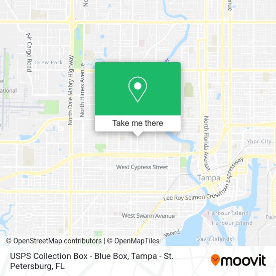 USPS Collection Box - Blue Box map