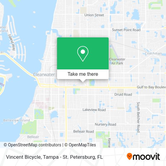 Mapa de Vincent Bicycle