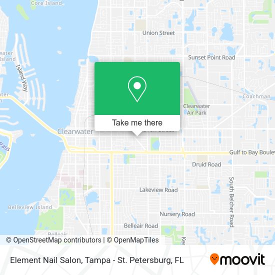Element Nail Salon map
