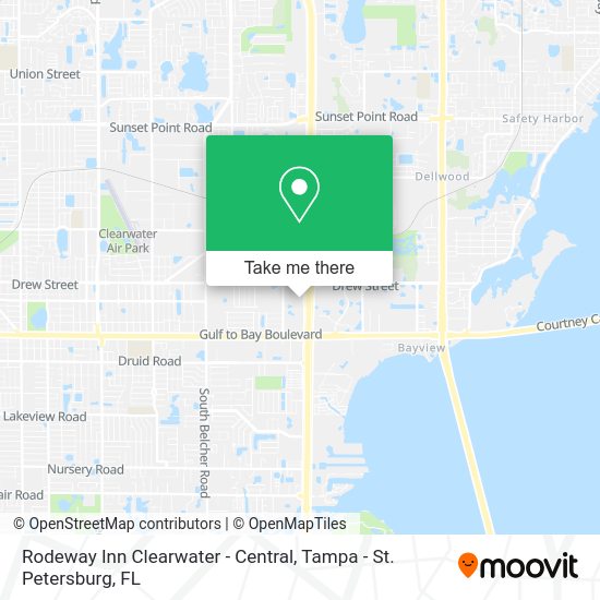 Rodeway Inn Clearwater - Central map