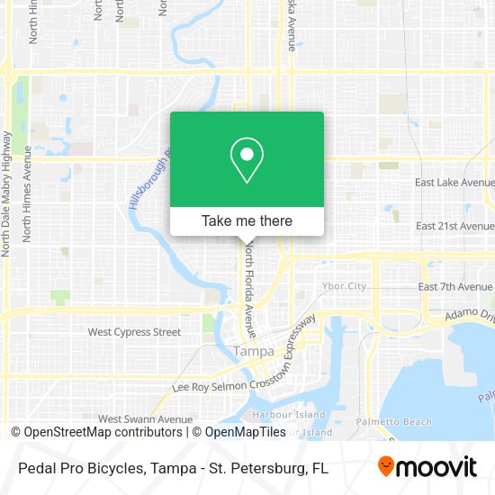 Mapa de Pedal Pro Bicycles
