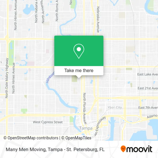 Many Men Moving map