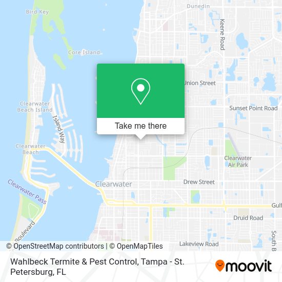 Wahlbeck Termite & Pest Control map