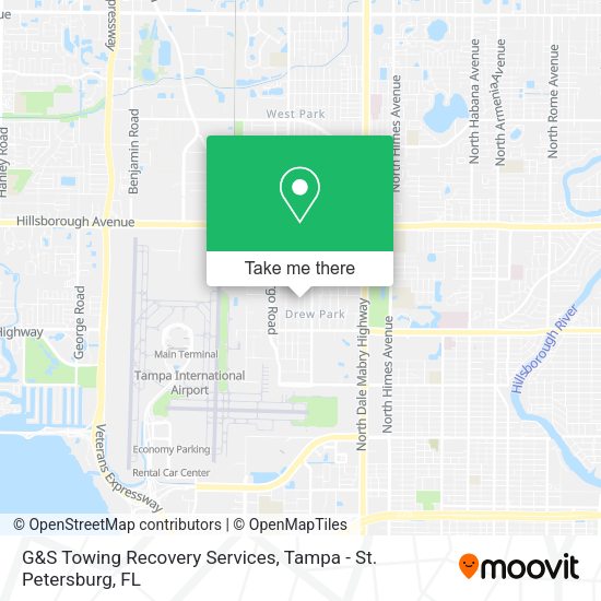 G&S Towing Recovery Services map