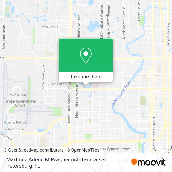 Martinez Arlene M Psychiatrist map