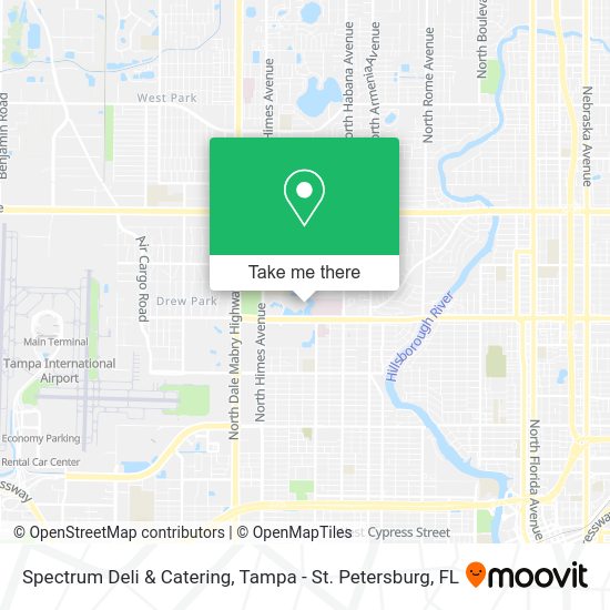 Mapa de Spectrum Deli & Catering