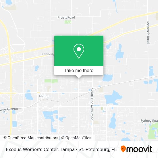 Mapa de Exodus Women's Center