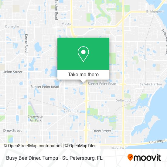 Busy Bee Diner map