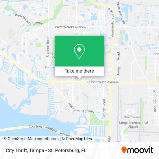 City Thrift map