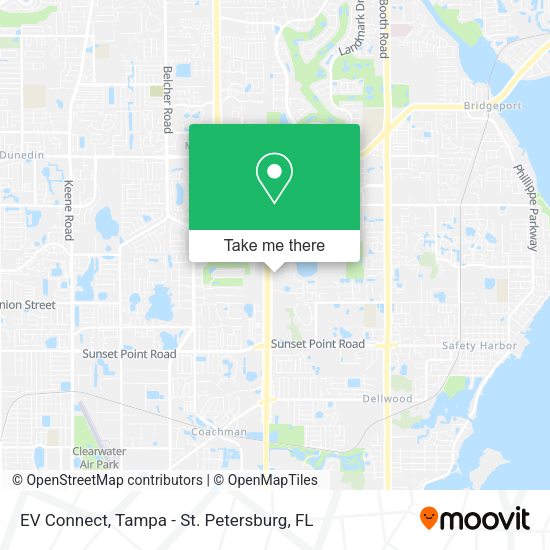EV Connect map