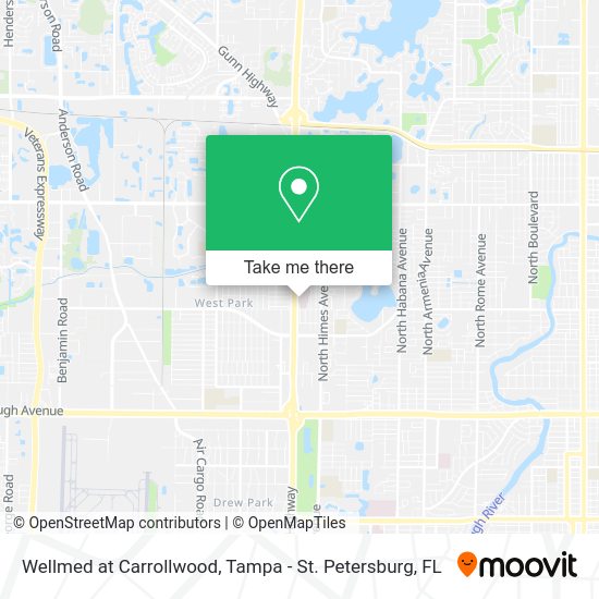 Wellmed at Carrollwood map