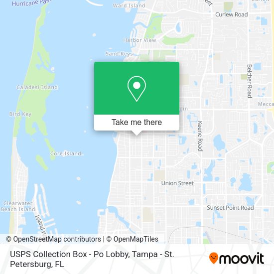 USPS Collection Box - Po Lobby map