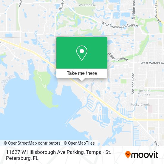 Mapa de 11627 W Hillsborough Ave Parking