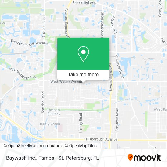 Baywash Inc. map