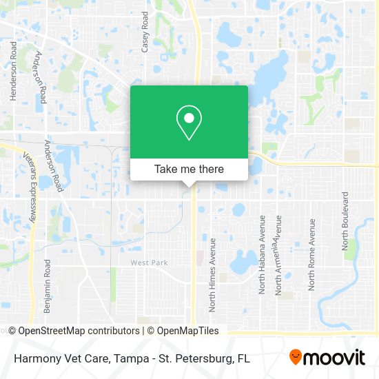 Harmony Vet Care map