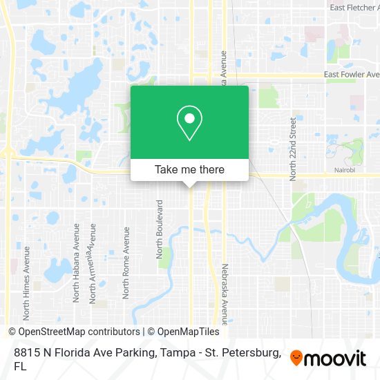 8815 N Florida Ave Parking map