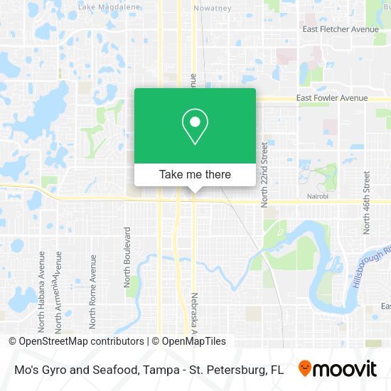 Mo's Gyro and Seafood map