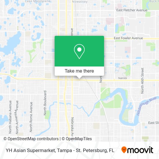 YH Asian Supermarket map