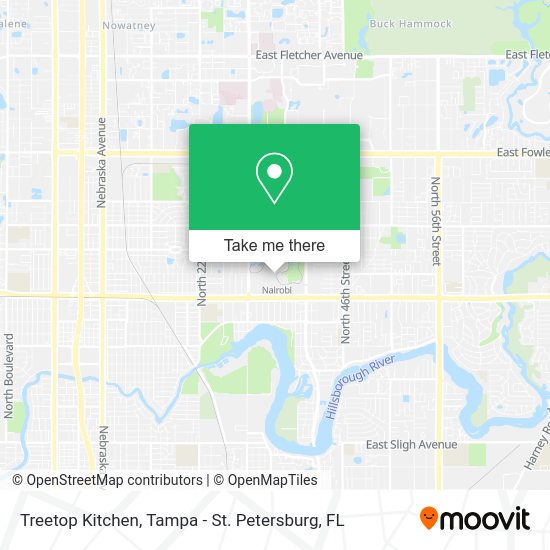 Treetop Kitchen map
