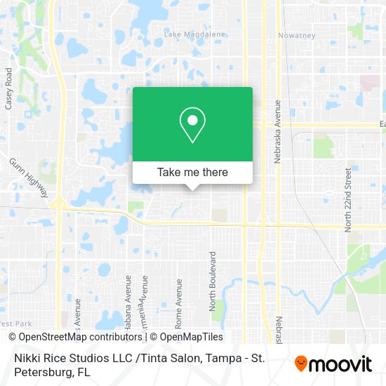 Mapa de Nikki Rice Studios LLC /Tinta Salon