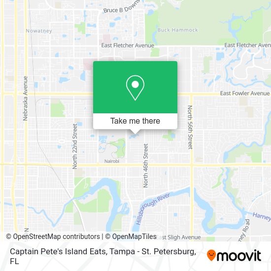Captain Pete's Island Eats map