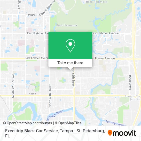 Executrip Black Car Service map