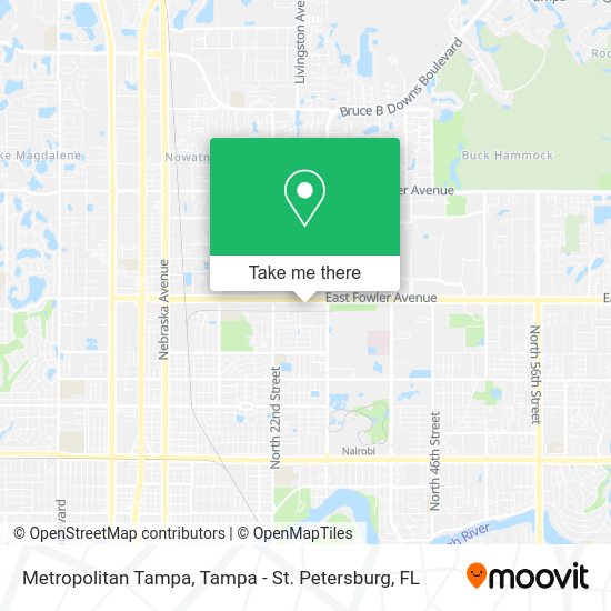 Mapa de Metropolitan Tampa