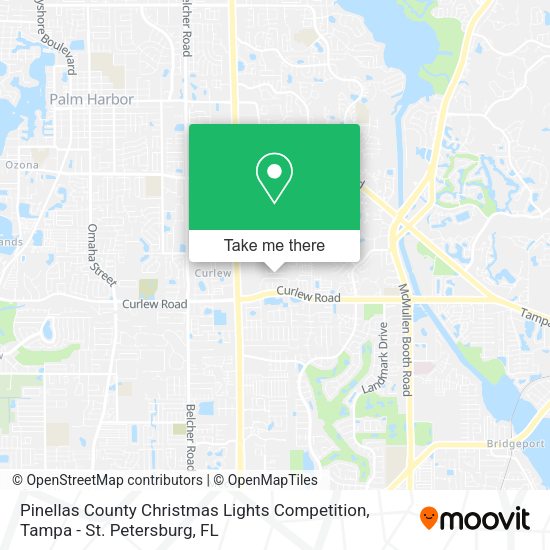 Pinellas County Christmas Lights Competition map