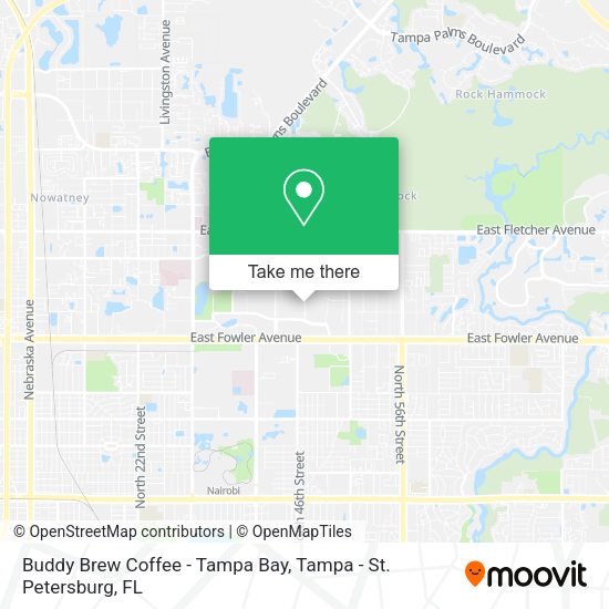 Buddy Brew Coffee - Tampa Bay map