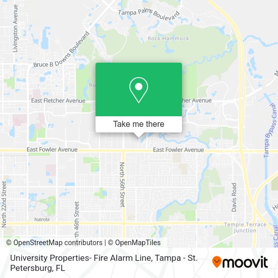 University Properties- Fire Alarm Line map