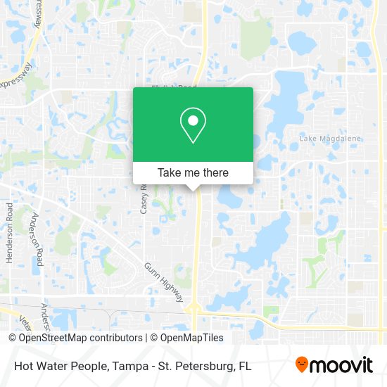 Hot Water People map