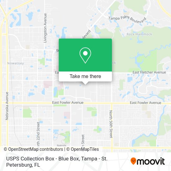 USPS Collection Box - Blue Box map