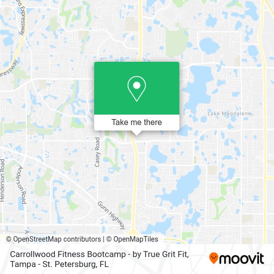 Carrollwood Fitness Bootcamp - by True Grit Fit map