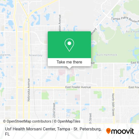Usf Health Morsani Center map