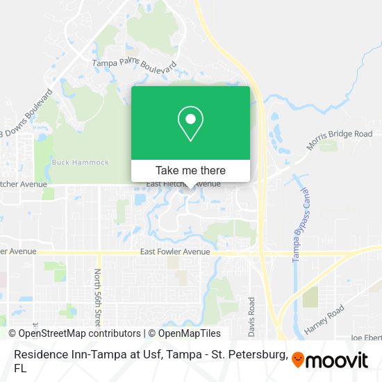 Residence Inn-Tampa at Usf map