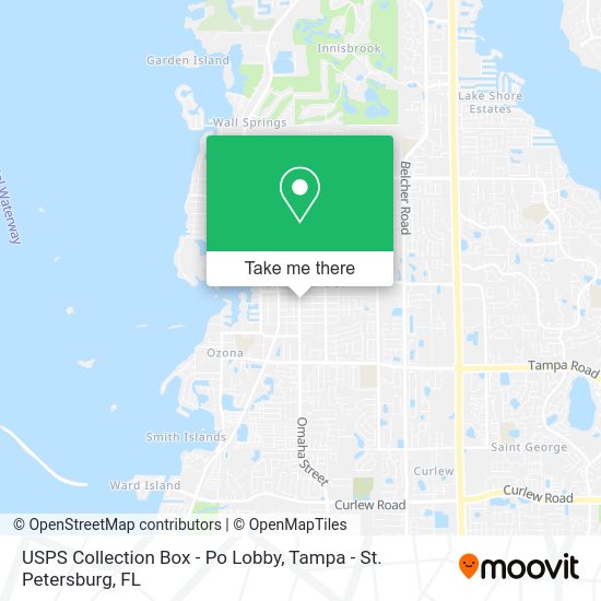 Mapa de USPS Collection Box - Po Lobby