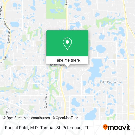 Mapa de Roopal Patel, M.D.