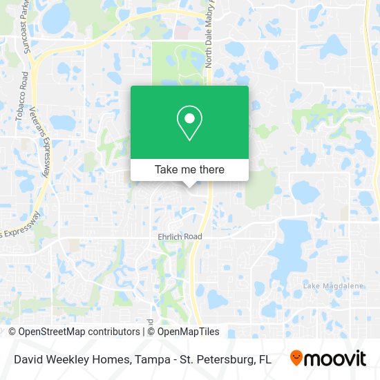 Mapa de David Weekley Homes