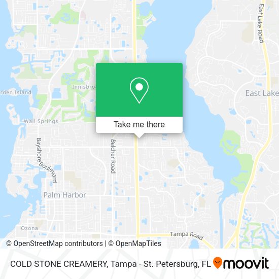 Mapa de COLD STONE CREAMERY