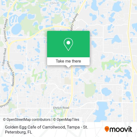 Golden Egg Cafe of Carrollwood map