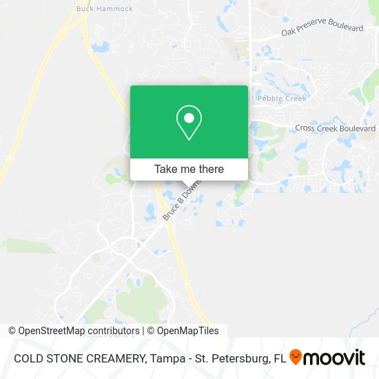 COLD STONE CREAMERY map