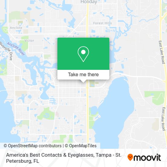 America's Best Contacts & Eyeglasses map
