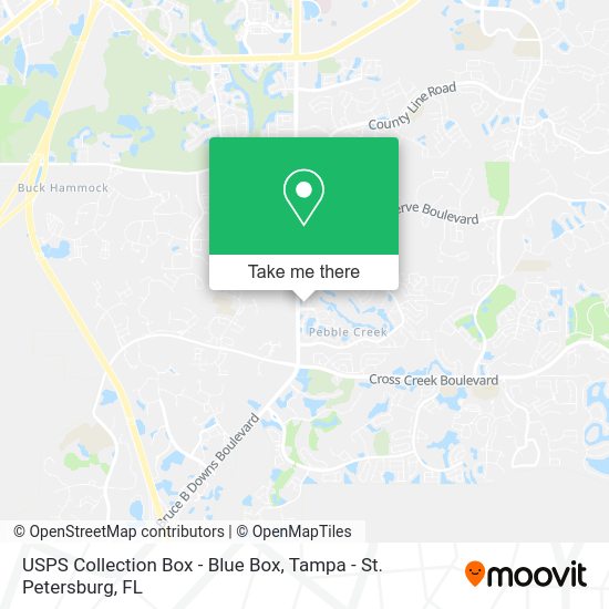 USPS Collection Box - Blue Box map